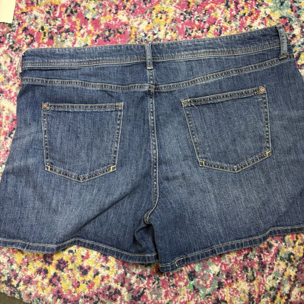 Anthropologie Pilcro Women’s Size 34 Summer  Zipper Blue Denim Shorts Classic - Picture 4 of 7